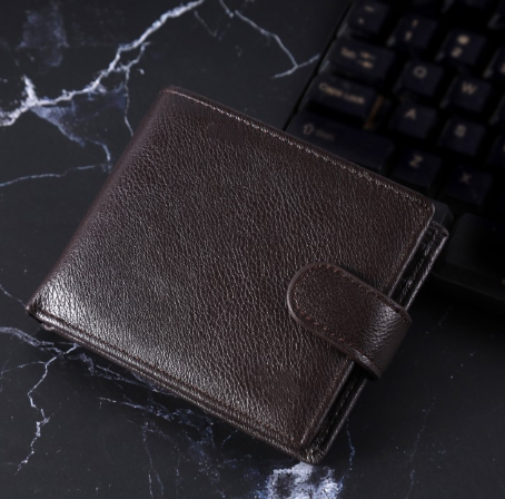 Men's Genuine Leather Wallet - Slim Business Card Holder