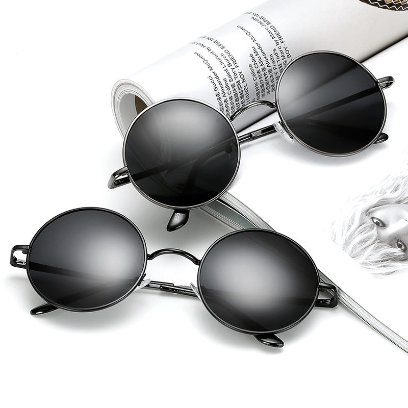 Retro Round Polarized Sunglasses for Men and Women