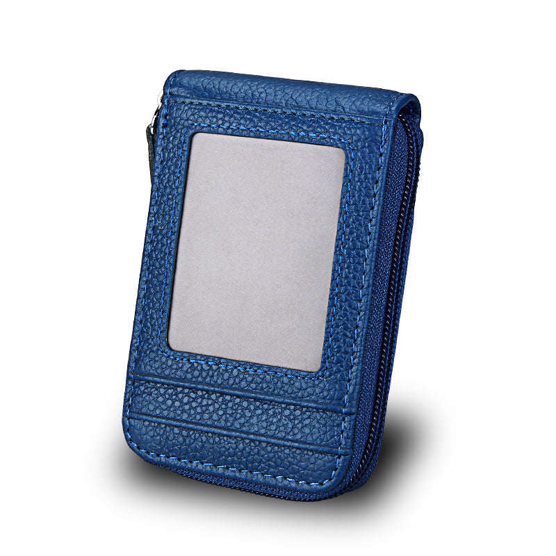 Genuine Leather Multi-Card Holder for Women and Men