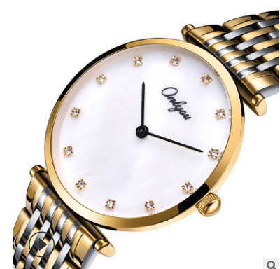 Couple's Steel Quartz Watch - Minimalist Slim Design