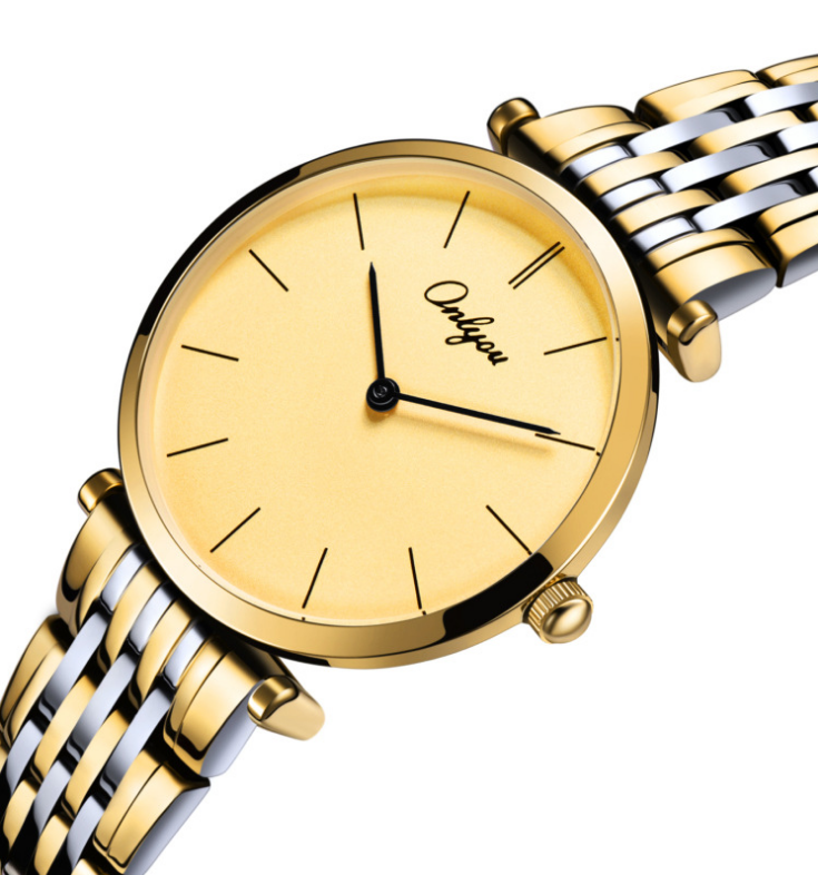 Couple's Steel Quartz Watch - Minimalist Slim Design