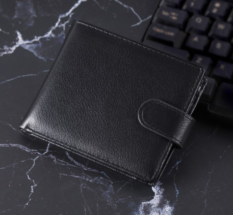 Men's Genuine Leather Wallet - Slim Business Card Holder