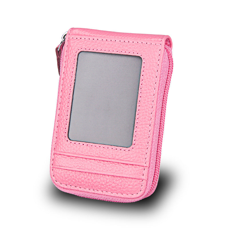 Genuine Leather Multi-Card Holder for Women and Men