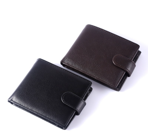 Men's Genuine Leather Wallet - Slim Business Card Holder
