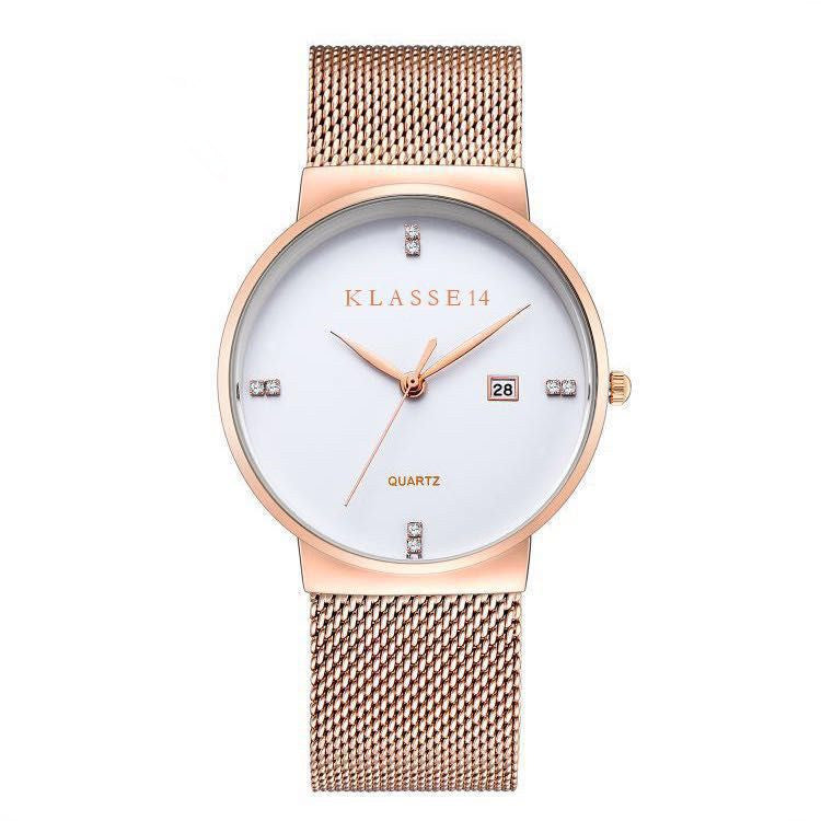 Ultra-Thin Waterproof Quartz Mesh Watch for Men