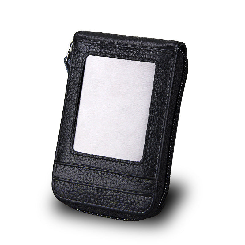 Genuine Leather Multi-Card Holder for Women and Men