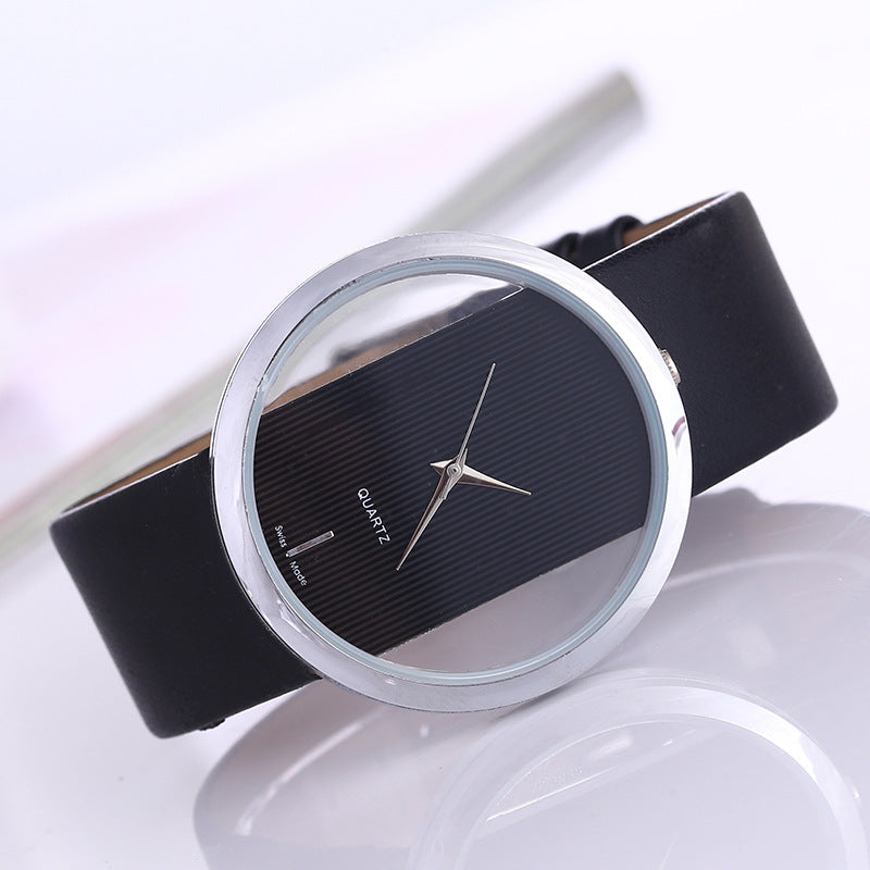 Minimalist Transparent Hollow Vintage Women's Quartz Watch