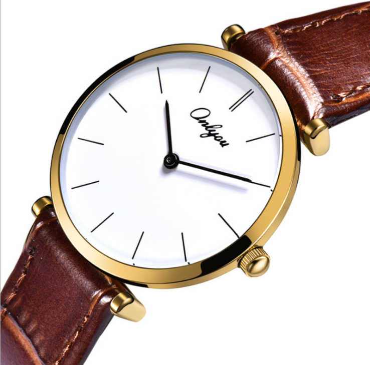 Couple's Steel Quartz Watch - Minimalist Slim Design