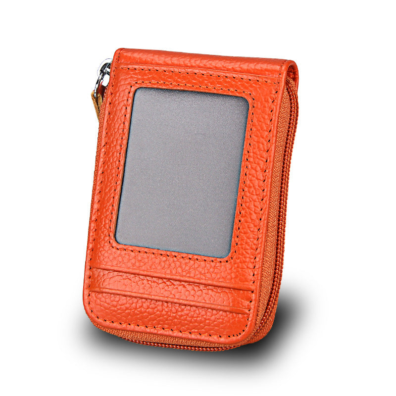 Genuine Leather Multi-Card Holder for Women and Men