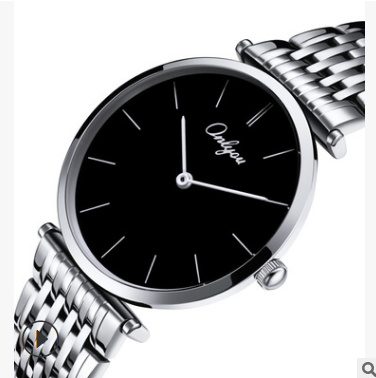 Couple's Steel Quartz Watch - Minimalist Slim Design