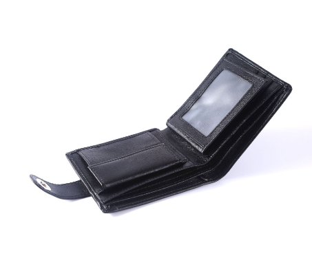 Men's Genuine Leather Wallet - Slim Business Card Holder