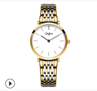 Couple's Steel Quartz Watch - Minimalist Slim Design
